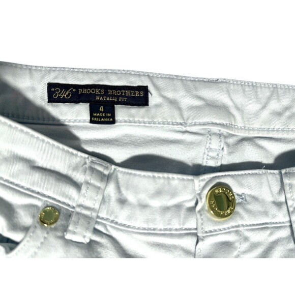 346 Brooks Brothers Womens Natalie Fit Mid-Rise Straight Jeans Light Blue Size 4 - Picture 5 of 5